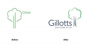 Gillotts school logo evolution by The Agency for Education