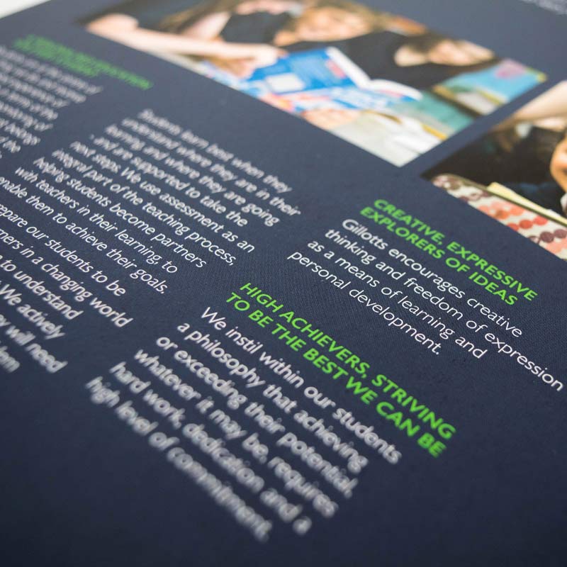 Prospectus design by The Agency for education