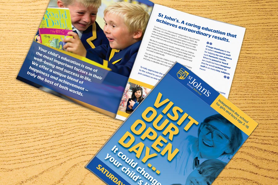 Direct Mail for St John's School by The Agency for Education